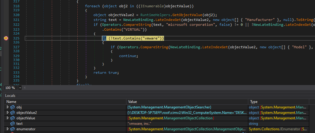 Usage in VMWare alt text